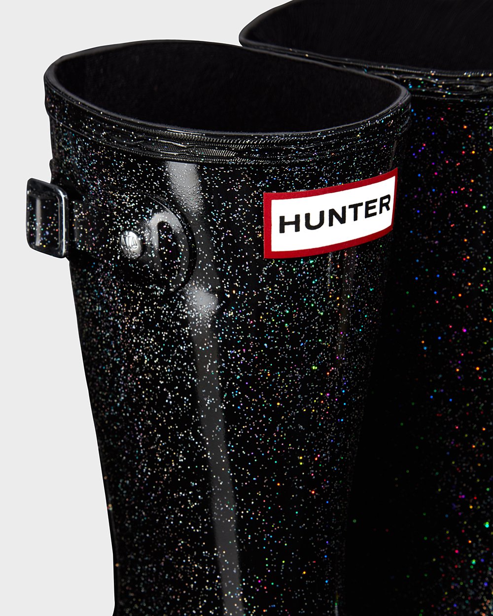 Kids Hunter Original Big Starcloud - Rain Boots Black Multicolor - 5902-XLFYC